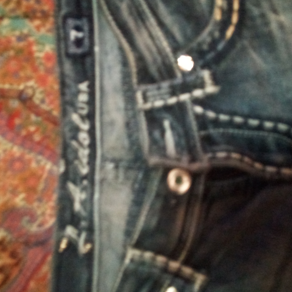 7 For All Mankind Blue Boot Cut Jeans
